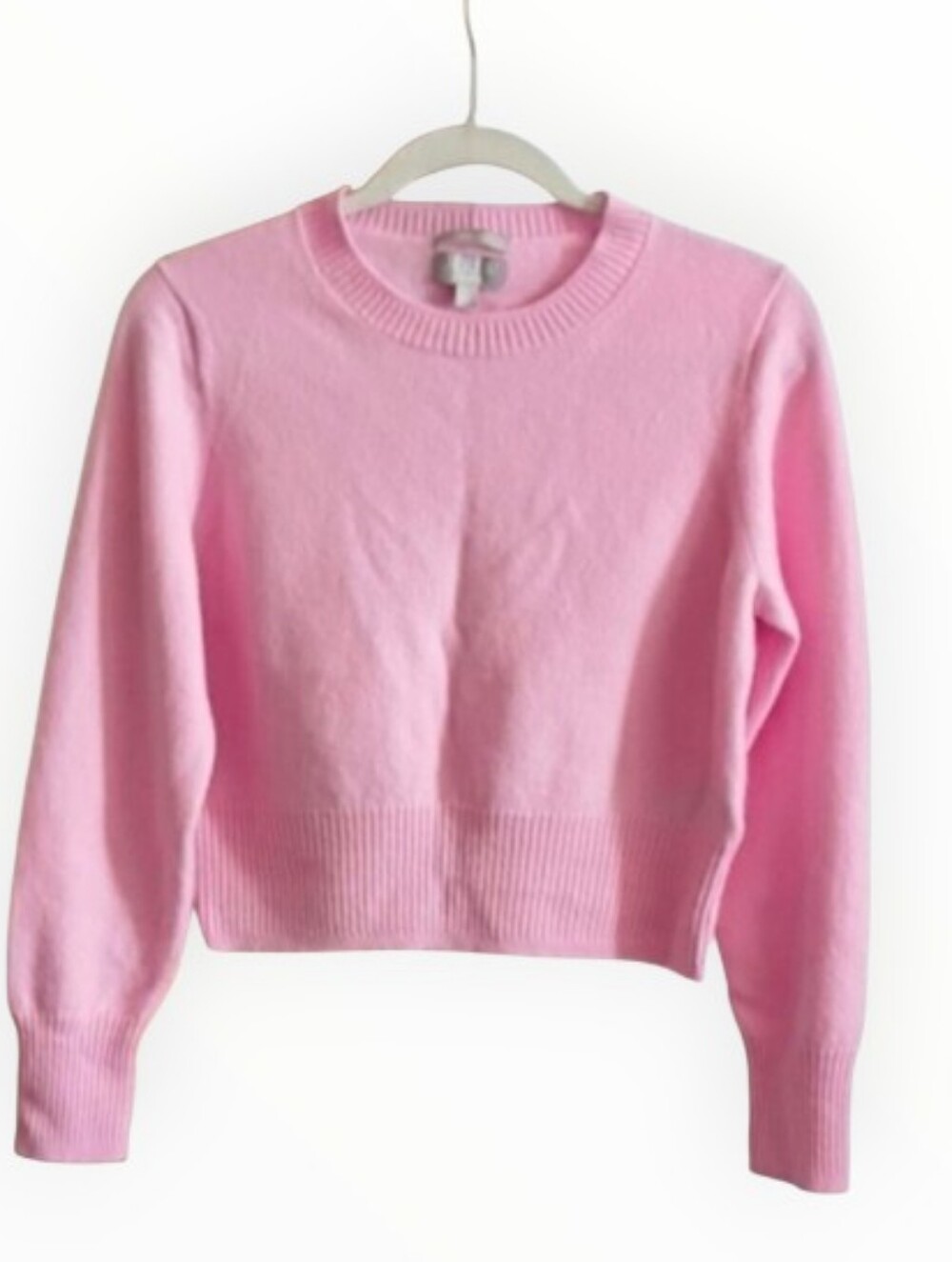 J. Crew Cashmere Crew Neck Cropped Fit New Condition Sweater sz L